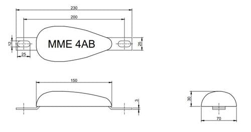 MME huid/roeranode aluminium MME4AB