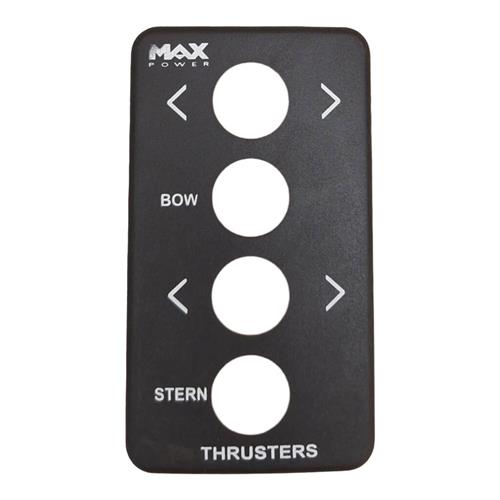 Max Power Beschermplaat zwart dubbel joystick paneel