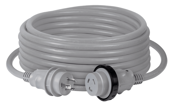 Marinco Walstroomkabel 50 A 125 V 15,2 m (50 ft) wit