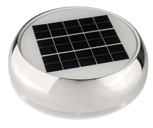 4" Day/Night Solar Vent - Stainless Steel