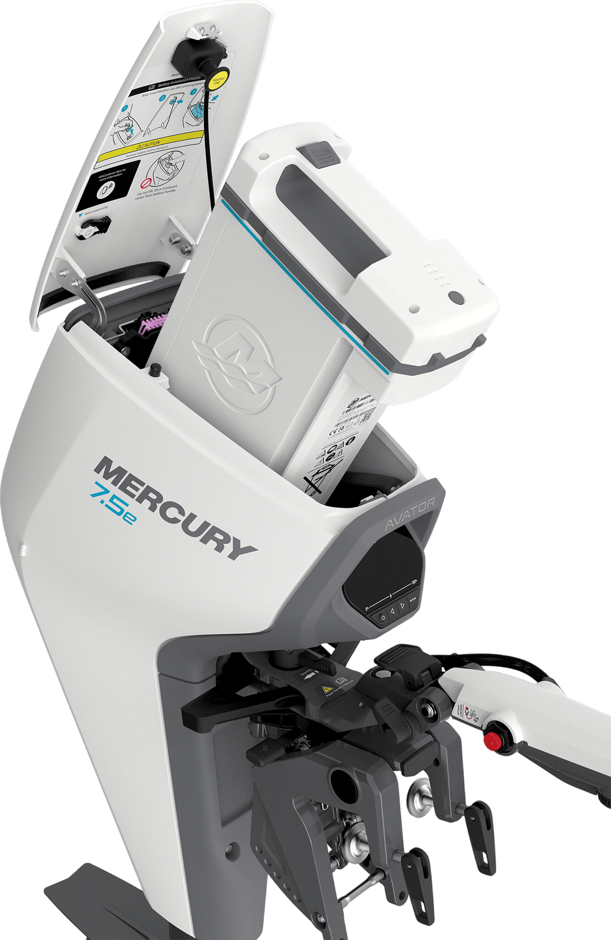 Mercury Avator 7.5e ESH kortstaart elektrische buitenboordmotor kit