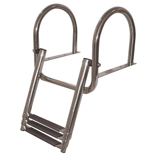 Hollex telescopische zwemtrap rvs316 3+1 treden