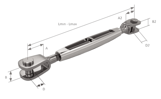 Spanner gaffel-gaffel 1/2 brons
