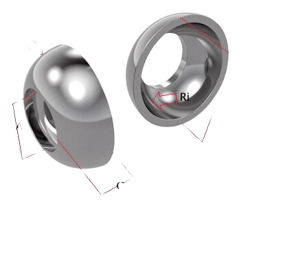 Cupels voor ballterminal 8-10mm