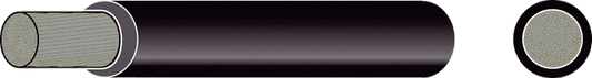 Vertinde Accukabel geïsoleerd 50mm² zwart (10m)