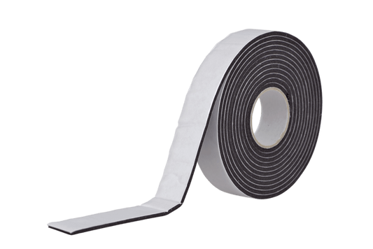 Dubbelzijdig klevend vinyl foam tape zwart 19x3mm 3m