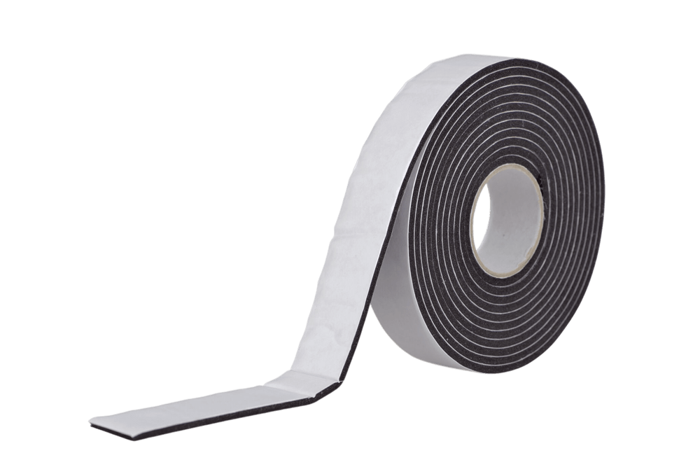 Dubbelzijdig klevend vinyl foam tape zwart 19x3mm 3m