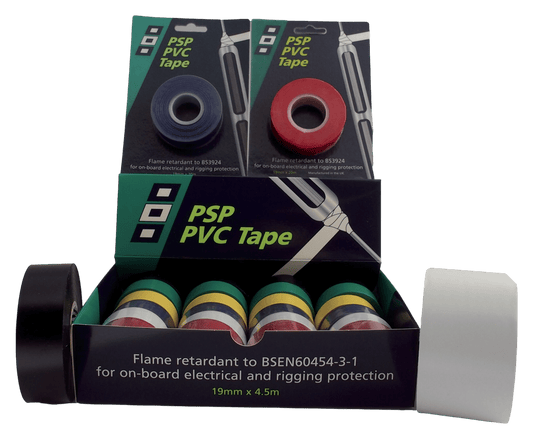 Pvc tape assortiment in displaydoos (6kleuren x 4 stuks)