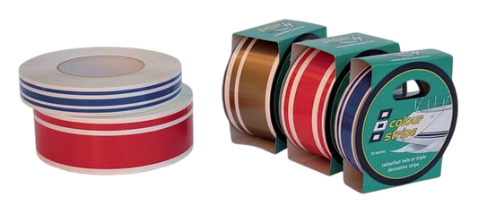 Colourstripes T1 mid blauw 19mm 10m