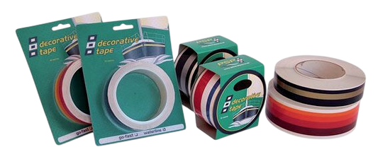 Waterlijn tape navy-blauw-lichtblauw 27mm 10m