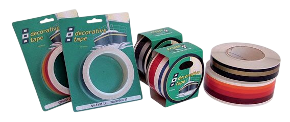 Waterlijn tape navy-blauw-lichtblauw 27mm 10m