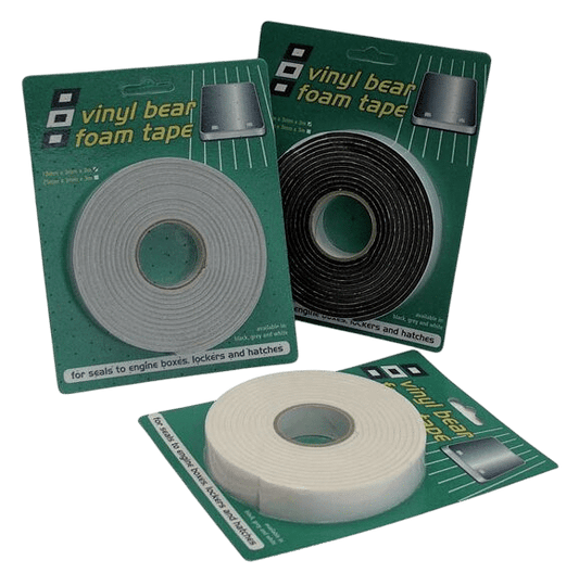 Vinyl foam tape zwart 19x3mm 3m