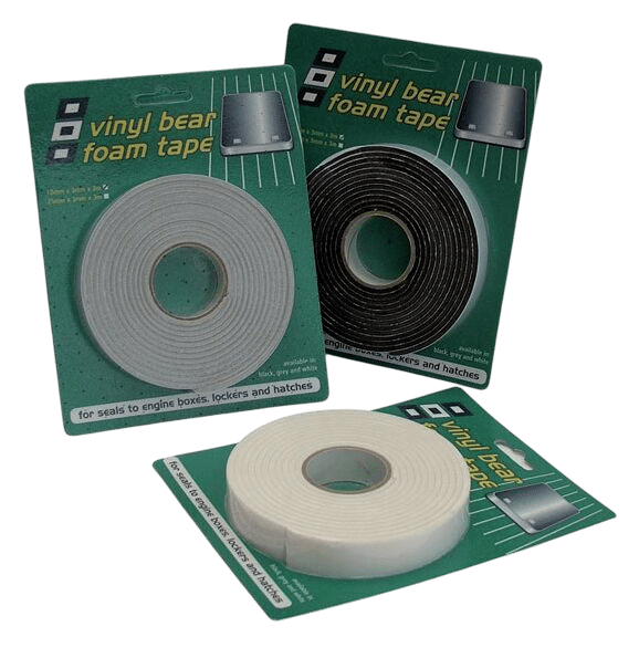 Vinyl foam tape zwart 25x3mm 3m