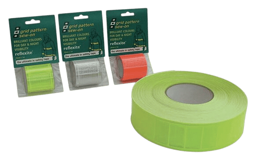 Reflecterende tape wit 50mm 1m