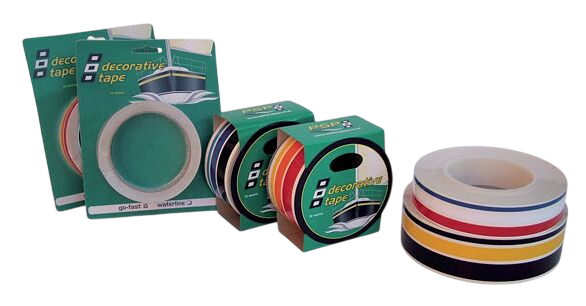 Go-fast tape rood/wit/blauw 27mm 10m