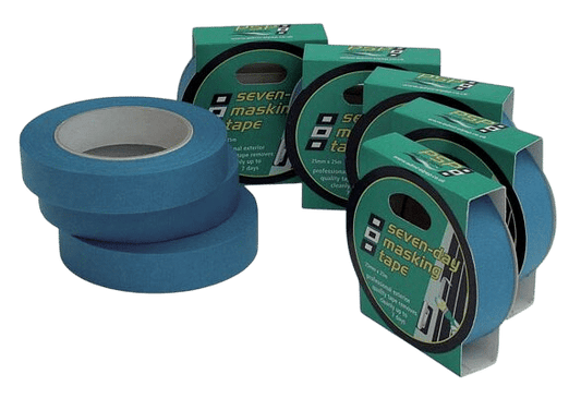 7day masking tape blauw 25mm 25m