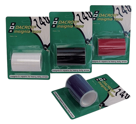 Dacron insignia tape rood 75mm 1.5m