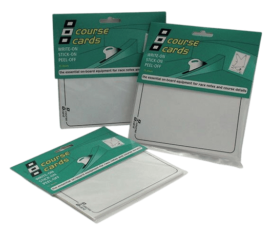 Set of 15 race and course cards write on