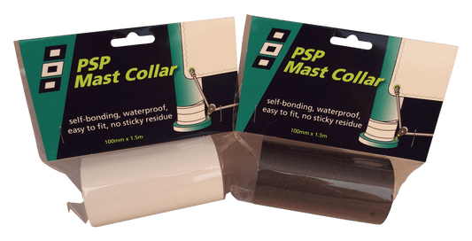 Mastkraag tape wit 100mm 1.5m