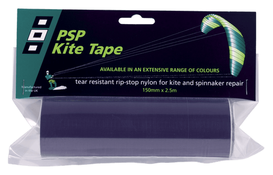 Kite tape 150mm 2.5m donkerblauw