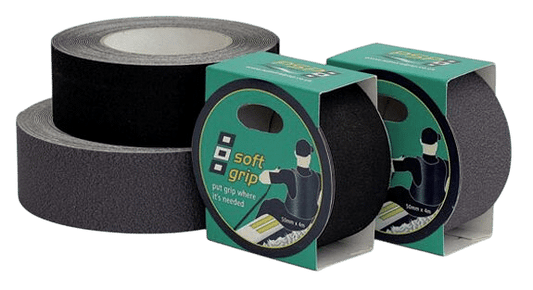 Soft grip rubber grey 100mm 2m