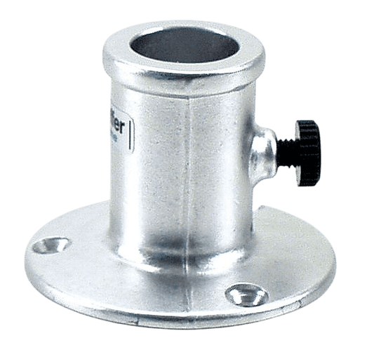 Vlaggestokhouder recht aluminium 16mm