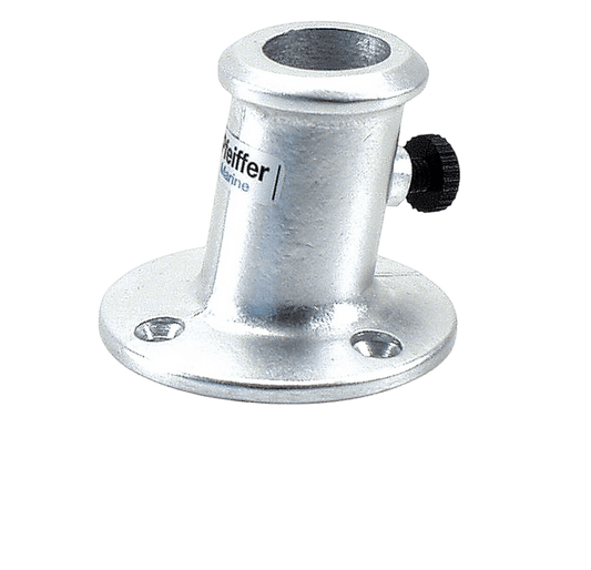 Vlaggestokhouder schuin aluminium 20mm