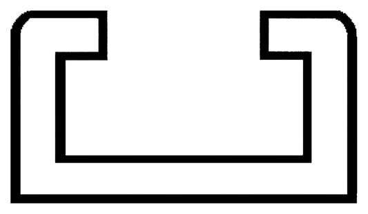 Buiskapbeslag rail 1.5m