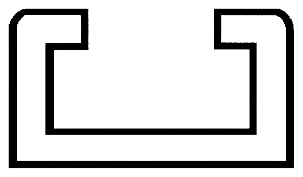 Buiskapbeslag rail 1.5m