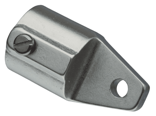 Buiskapbeslag aluminium eindstuk 20mm