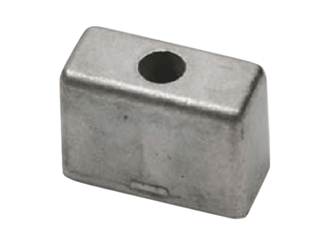 Quicksilver zinkanode vierkant voor Mercury 25-50 pk