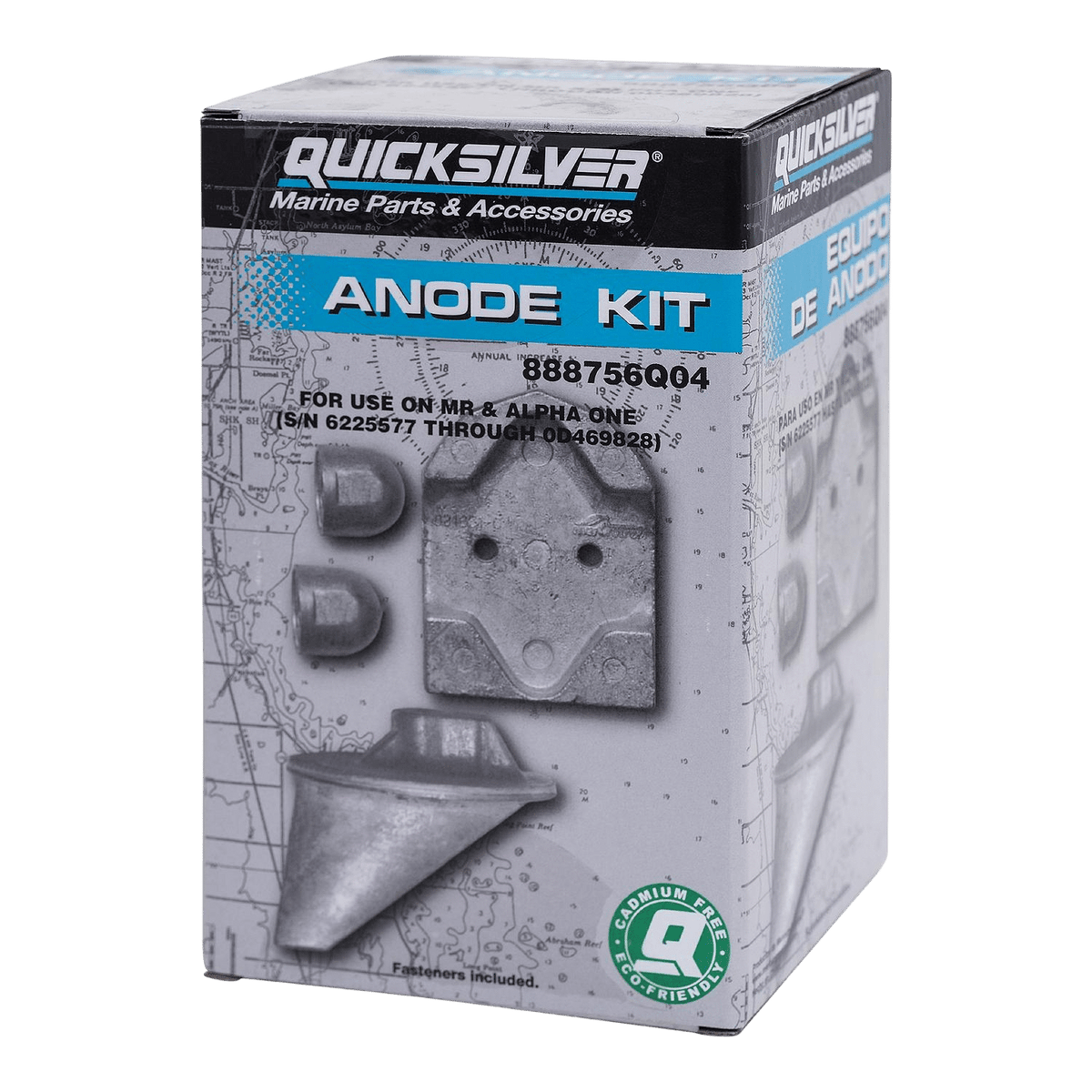Quicksilver 888756Q04 Anode kit aluminium voor Mercruiser MR en Alpha One