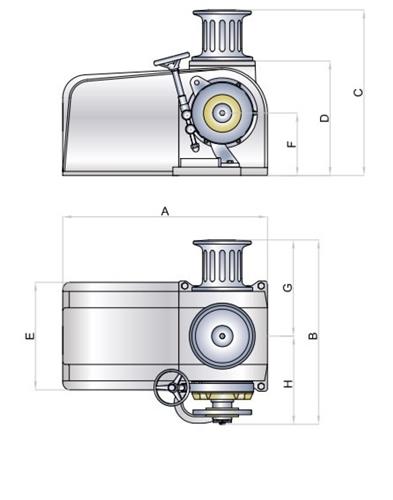 Italwinch RAJA hydraulisch ankerlier / ketting 14mm ISO