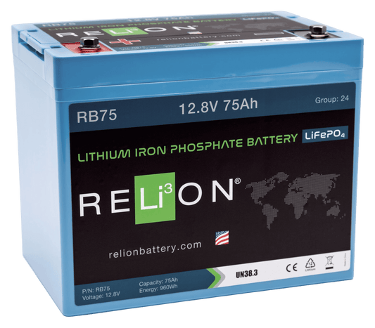 Accu lithium LiFePO4 12.8V 75Ah