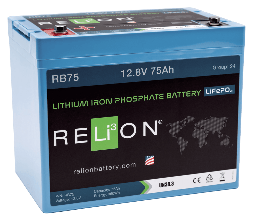 Accu lithium LiFePO4 12.8V 75Ah