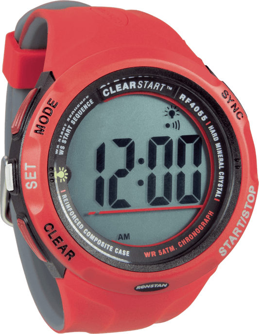 Ronstan clearstart sailing watch, 50mm, red grey