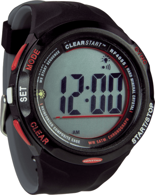 Ronstan clearstart sailing watch, 50mm, black grey