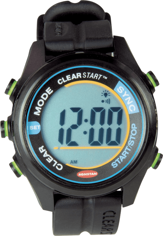 Clear start sailwatch 40mm Zwart