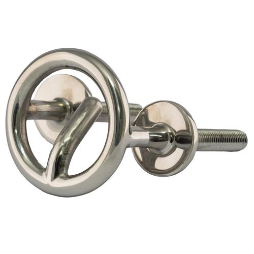 Hollex skihaak rvs voor spiegelmontage ø62mm