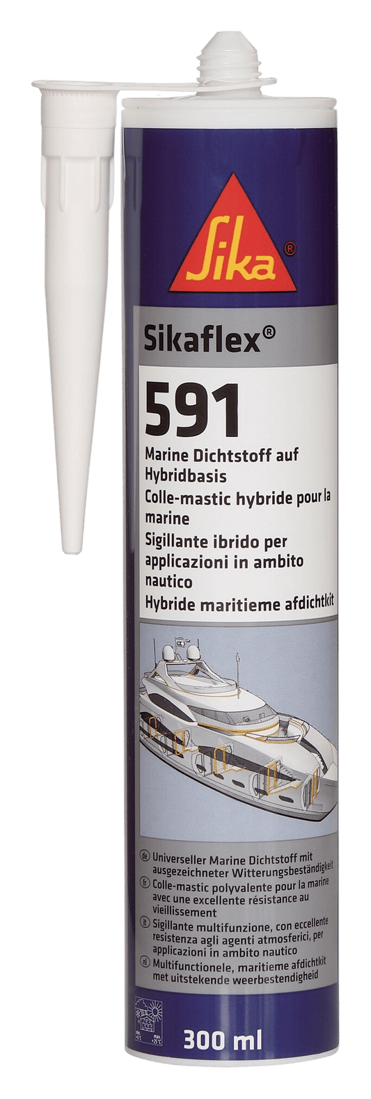 Sikaflex 591 zwart 300ml