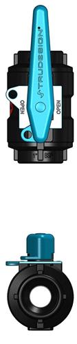 Tru Design kogelafsluiter zwart 1”BSP