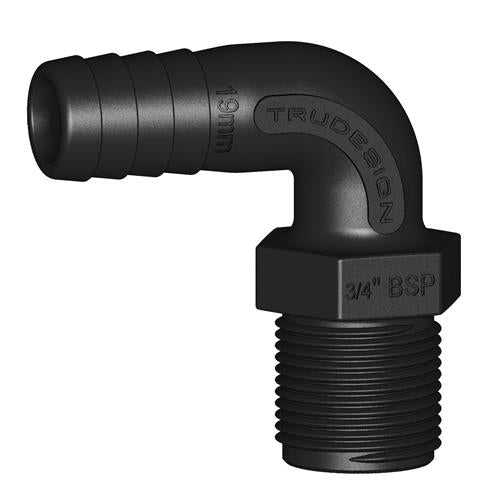Tru Design slangtule 90° 19mmx3/4”BSP