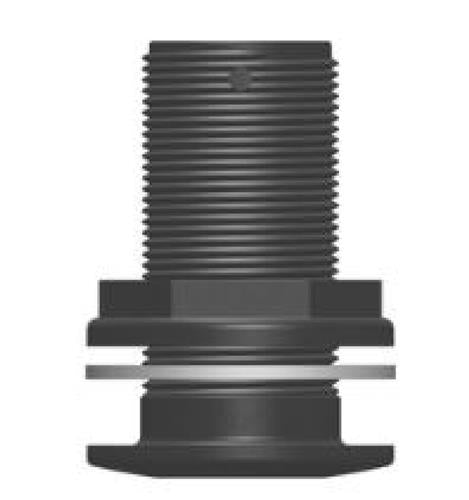 Tru Design huiddoorvoer zwart 1 ¼”BSP