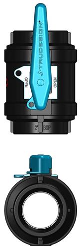 Tru Design kogelafsluiter zwart 2”BSP