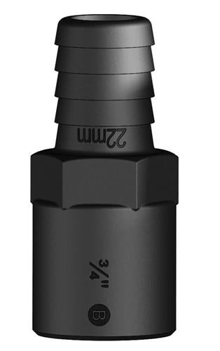 Tru Design slangtule 22mmx3/4”BSP binnendraad