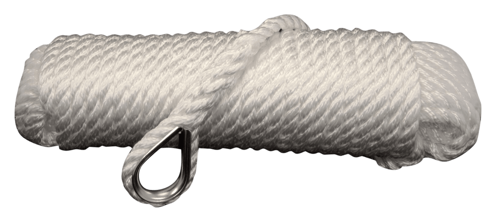Talamex ankerlijn polypropyleen – 12 mm × 30 m – wit