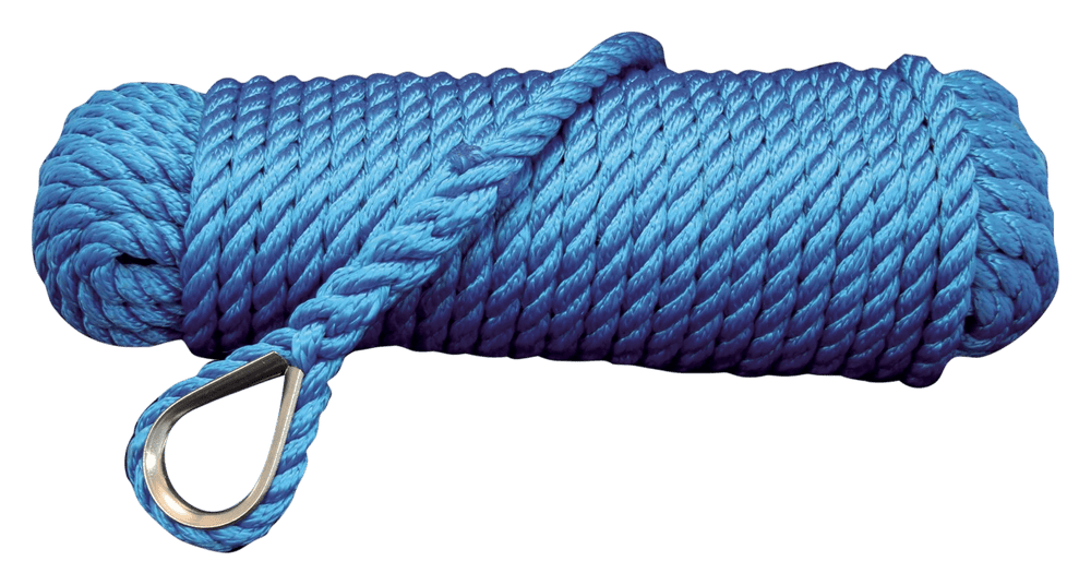 Talamex ankerlijn polypropyleen – 10 mm × 20 m – blauw