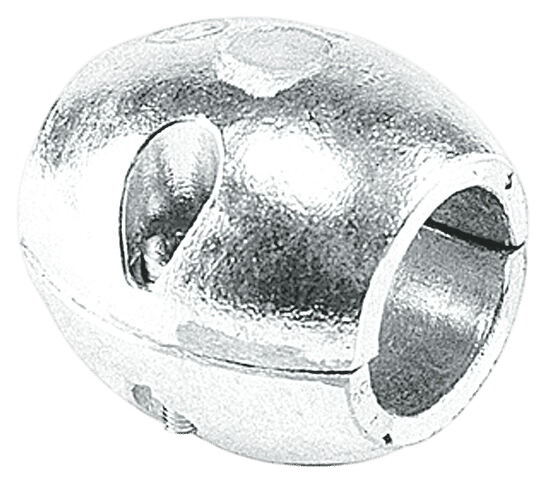 Schroefas anode aluminium bol 30mm