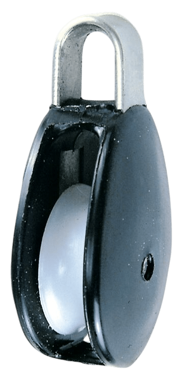 Vlaggelijnblok nylon zwart