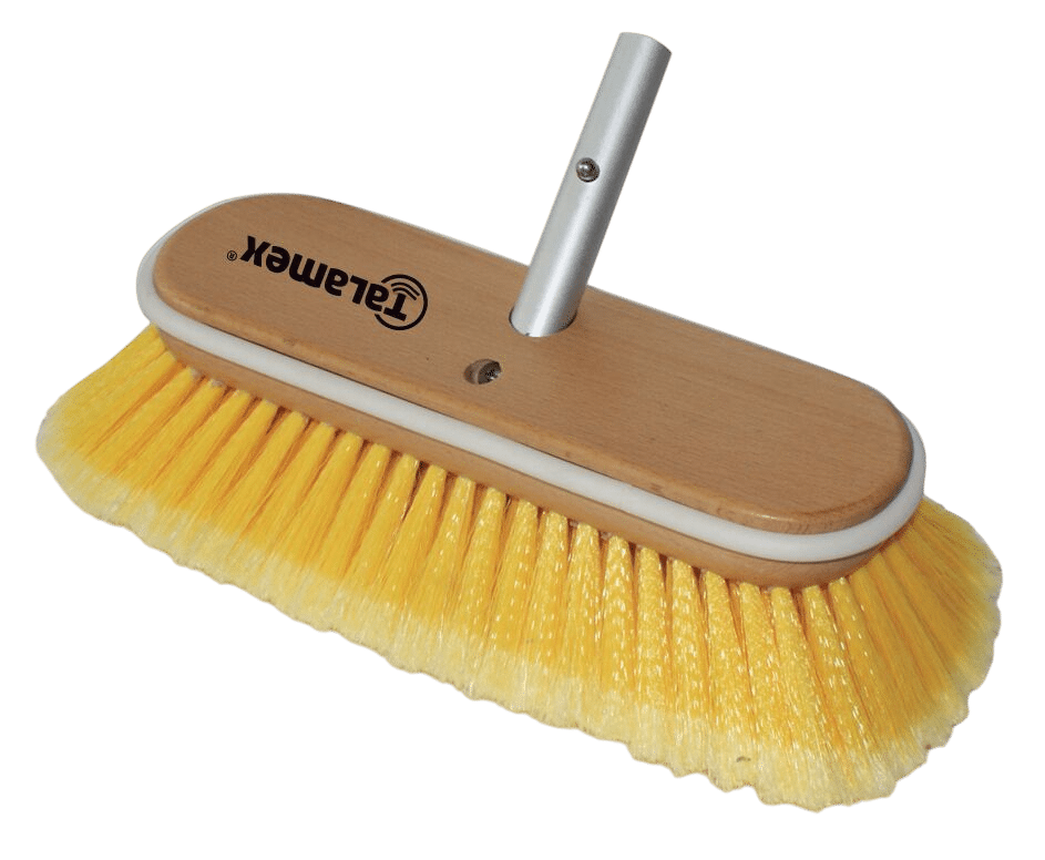 Borstel deluxe 25cm geel
